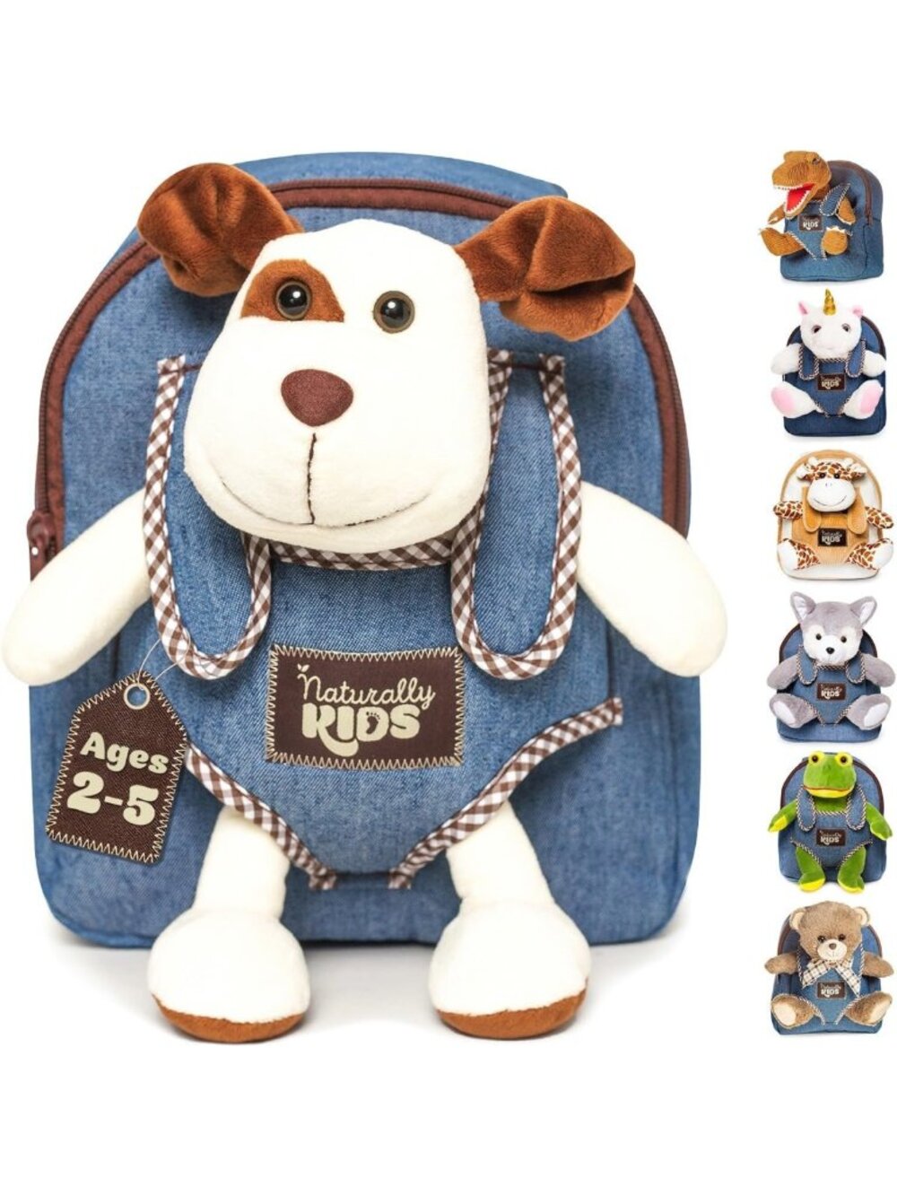 Adorable Toddler Backpack with Plush Dog Toy - Perfect Kids Gift for Ages 2-5